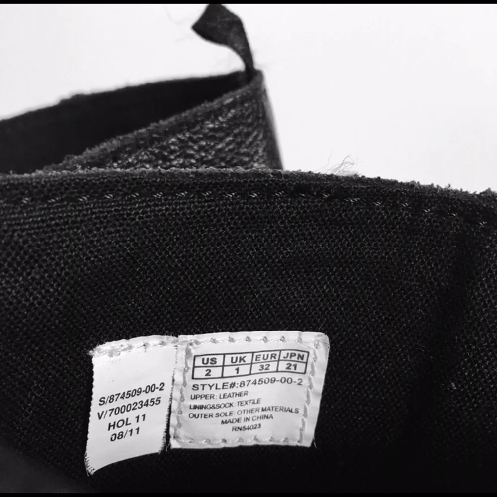 Gap Leather Black Kids Girls Comforts Boots 2